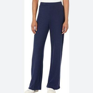 NWT Michael Stars Samira Ribbed Straight Leg Pan in Navy Blue